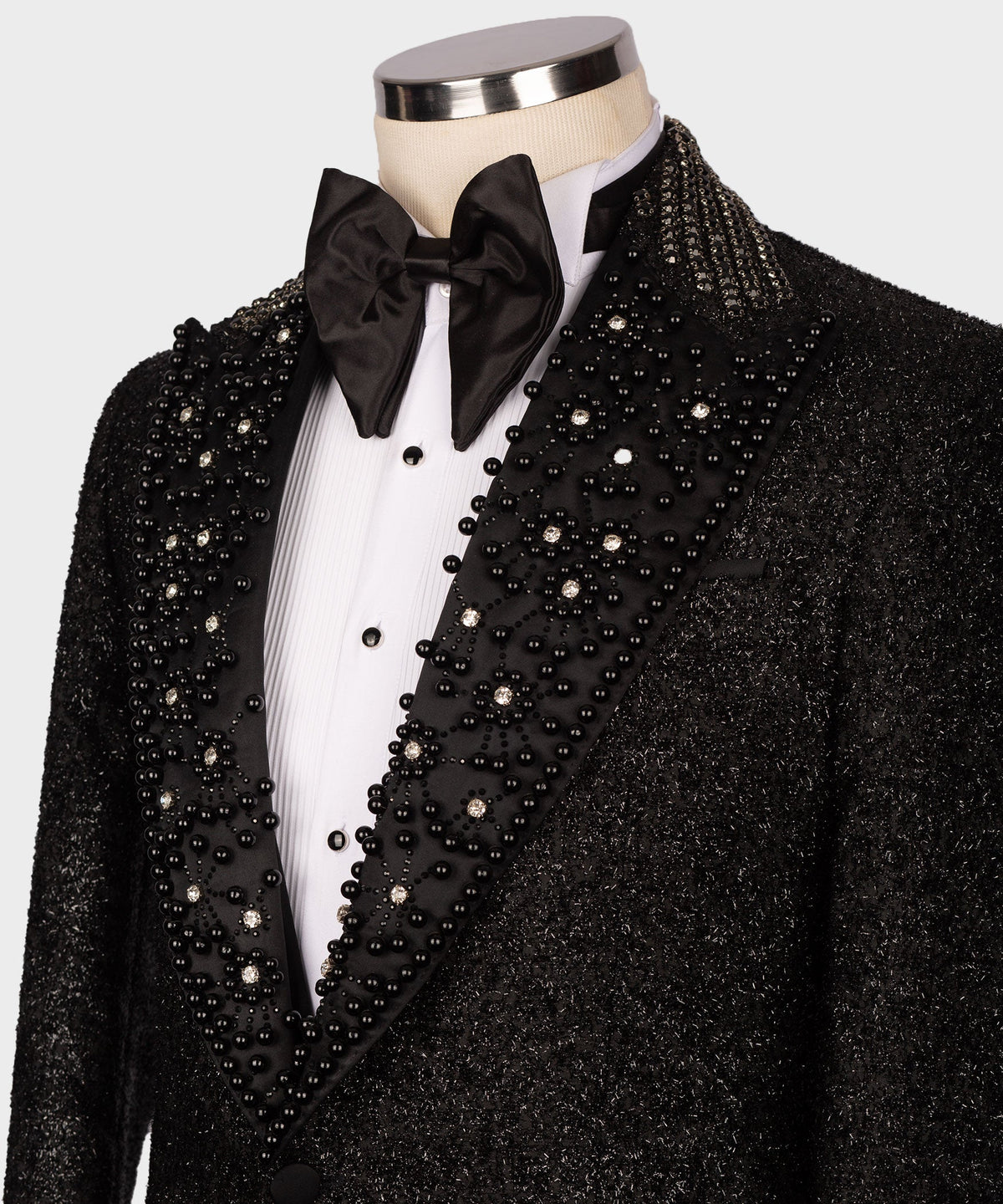 Valerio Milano Men's Black Silk and Wool Custom Design Classic Vest Suit W/ Pant