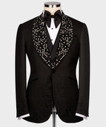 Valerio Milano Handmade Black Custom Design Tuxedo Suit
