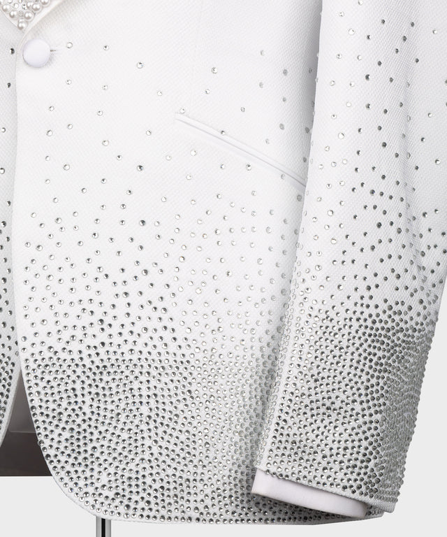 Valerio MilanoGem Stone Detailed White Special Tuxedo