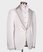 Valerio Milano Men's White Custom Desing Classic Vest Suit W/ Bowtie