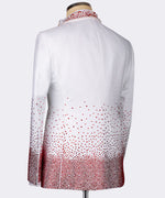 Valerio Milano-Red Stone Embroidered Custom Design Tuxedo