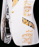 Valerio MilanoMen's Luxury Handmade Tuxedo Front One Button Custom Desing Vest Suit