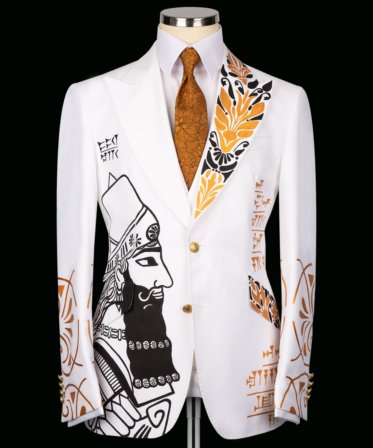 Valerio MilanoMen's Luxury Handmade Tuxedo Front One Button Custom Desing Vest Suit