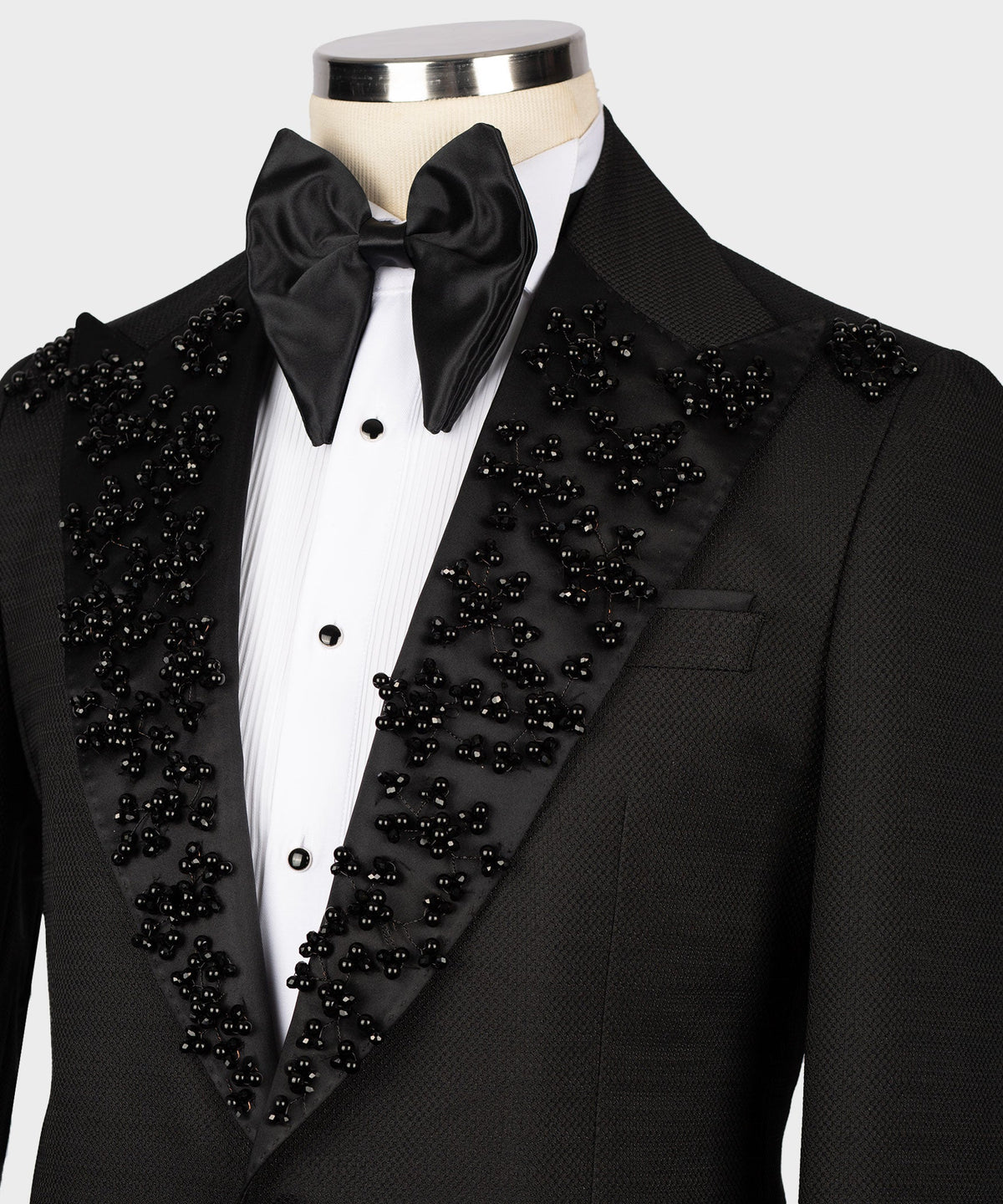 Valerio Milano Men's Black Silk and Wool Custom Desing Suit W/ Pant