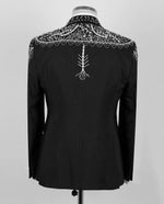 Valerio Milano Black Patterned Custom Tuxedo