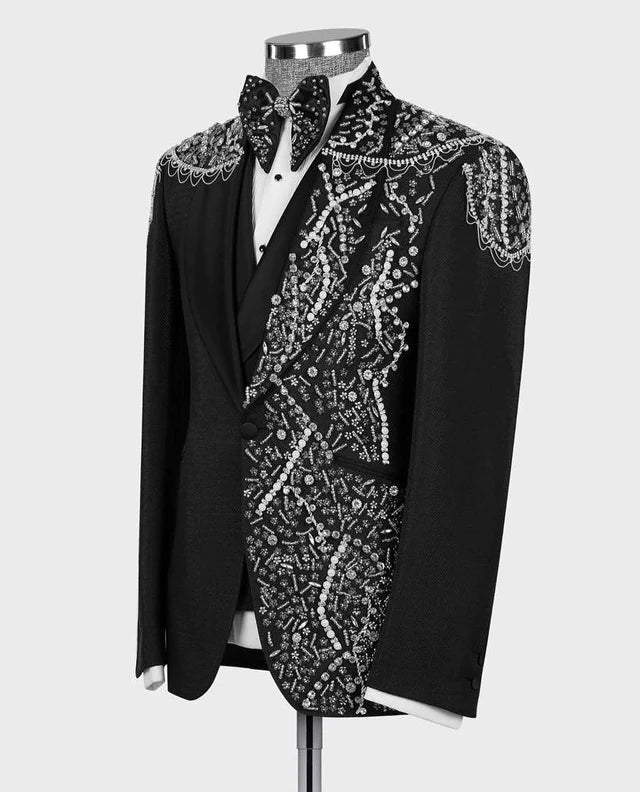 Valerio Milano -Black-Crystal Jewelried SpecialTuxedo