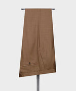Valerio Milano 3-Piece Italian Men's Suit Camel 100% Wool Classic Pointed Collar Triple Classic Suit W/ Straight Leg Trousers