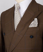 Double Breasted Brown Men'S Suit