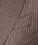 Valerio Milano 3-Piece Italian Men's SuitDot Seam Pointed Collar Triple Classic Suit W/ Straight Leg Trousers