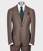 Valerio Milano 3-Piece Italian Men's SuitDot Seam Pointed Collar Triple Classic Suit W/ Straight Leg Trousers