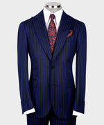 Valerio Milano 3-Piece Italian Men's Suit Front Two Buttons Pointed Collar Triple Classic Suit Straight Leg Trousers