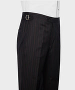 Valerio Milano 3-Piece Italian Men's Suit 100% Wool Pointed Collar Triple Classic Suit Straight Leg Trousers