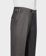 Valerio Milano 3-Piece Italian Men's Suit Gray 100% Wool Dot Seam Triple Classic Suit W/ Straight Leg Trousers
