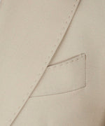 Valerio Milano 3-Piece Italian Men's Suit Cream Point Stitching Triple Classic Suit Straight Leg Trouser