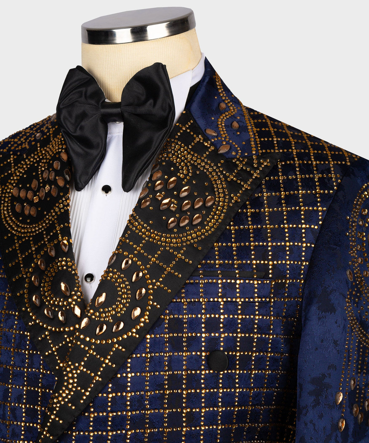 Valerio Milano Men's Blue100% Silk Satin Custom Desing Classic Vest Suit W/ Pant