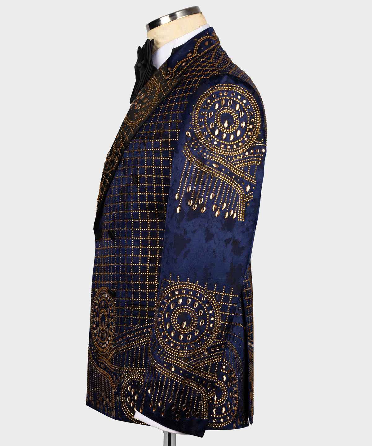 Valerio Milano Men's Blue100% Silk Satin Custom Desing Classic Vest Suit W/ Pant