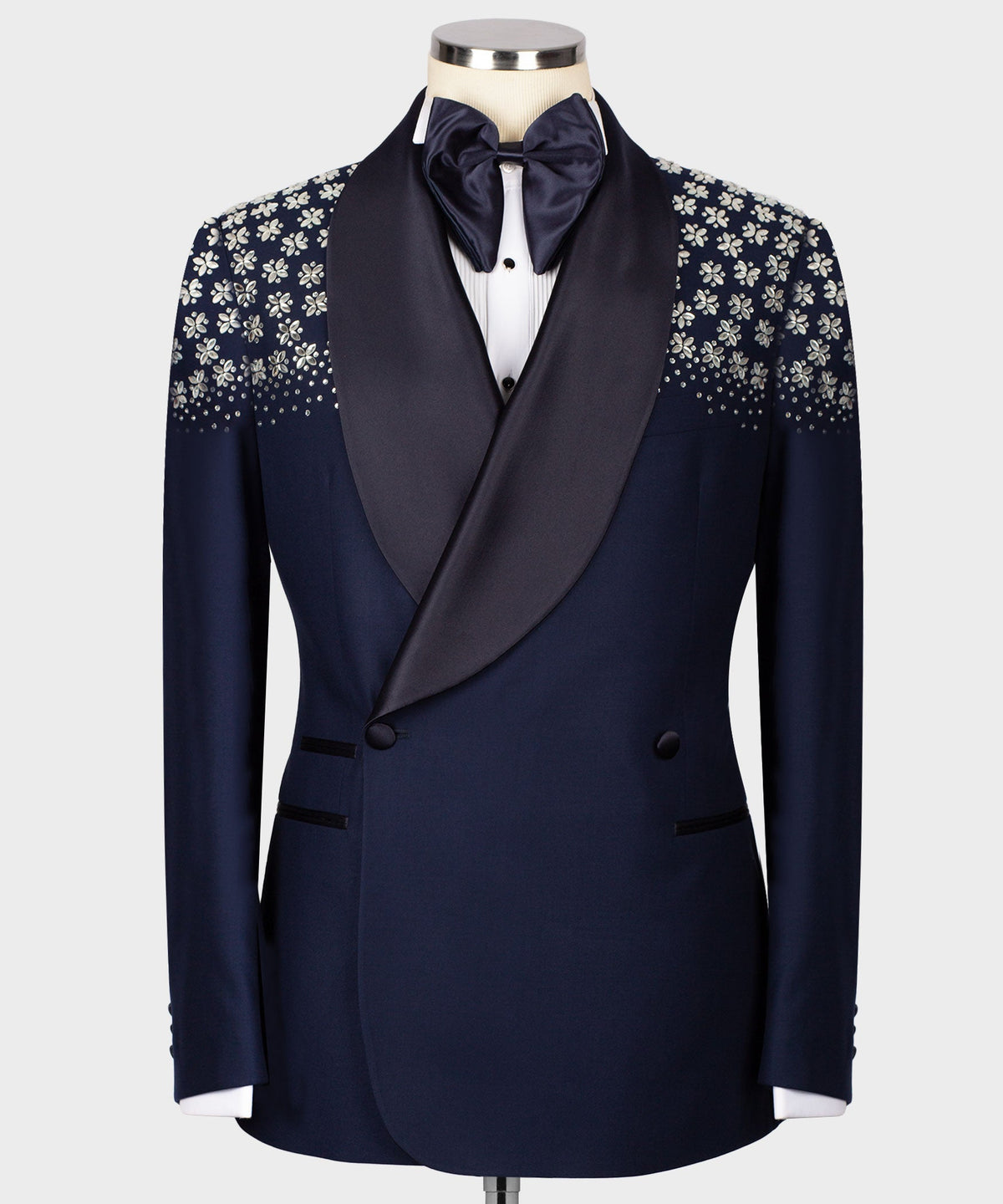 Valerio Milano Men's Special Blue 100% Silk Satin Front One Button Vest Suit W/ Pant