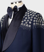 Valerio Milano Men's Special Blue 100% Silk Satin Front One Button Vest Suit W/ Pant