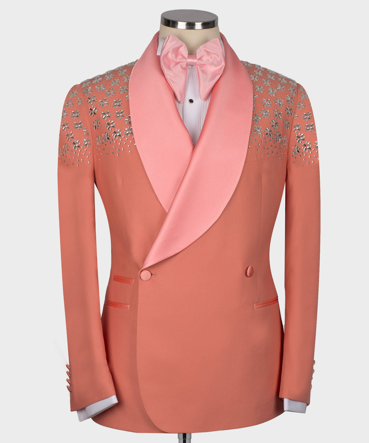 Valerio Milano Men's Dark Pink 100% Silk Satin Custom Desing Classic Vest suit W/ Pant