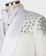 Valerio Milano Men's White 100% Silk Satin Custom Desing Classic Vest Suit W/ Pant