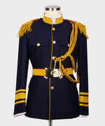 Valerio Milano-Military Themed Custom Desing Blue Tuxedo